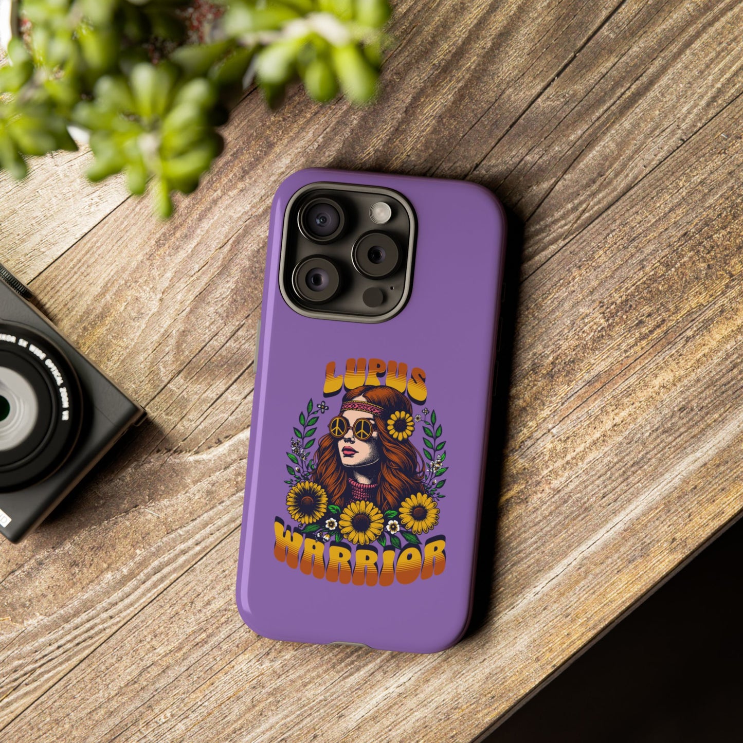 Lupus Warrior Phone Case - Stylish Purple Floral Design for Advocates