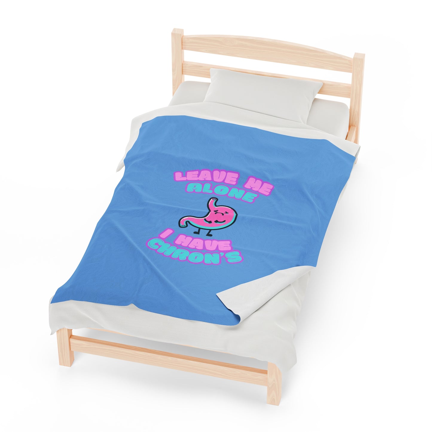 Chron's Disease Awareness Velveteen Plush Blanket