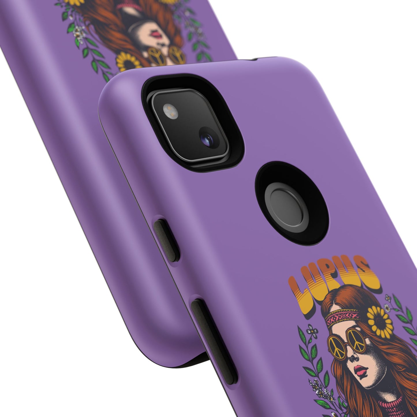 Lupus Warrior Phone Case - Stylish Purple Floral Design for Advocates