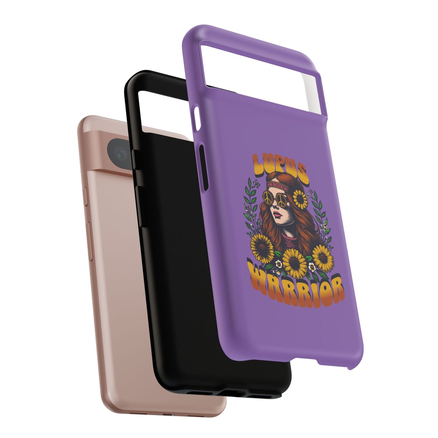 Lupus Warrior Phone Case - Stylish Purple Floral Design for Advocates