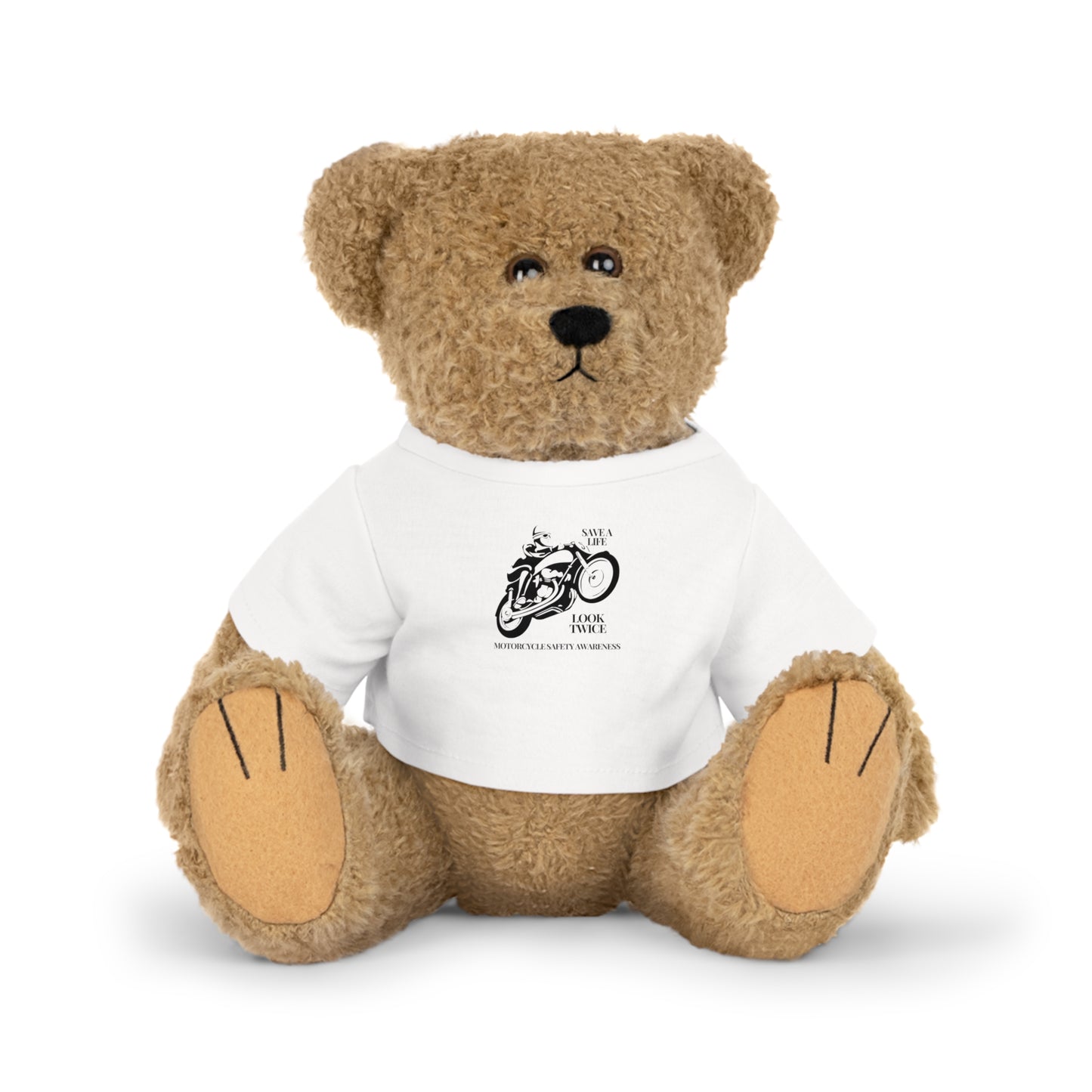 Motorcycle Safety Awareness Plush Toy with T-Shirt