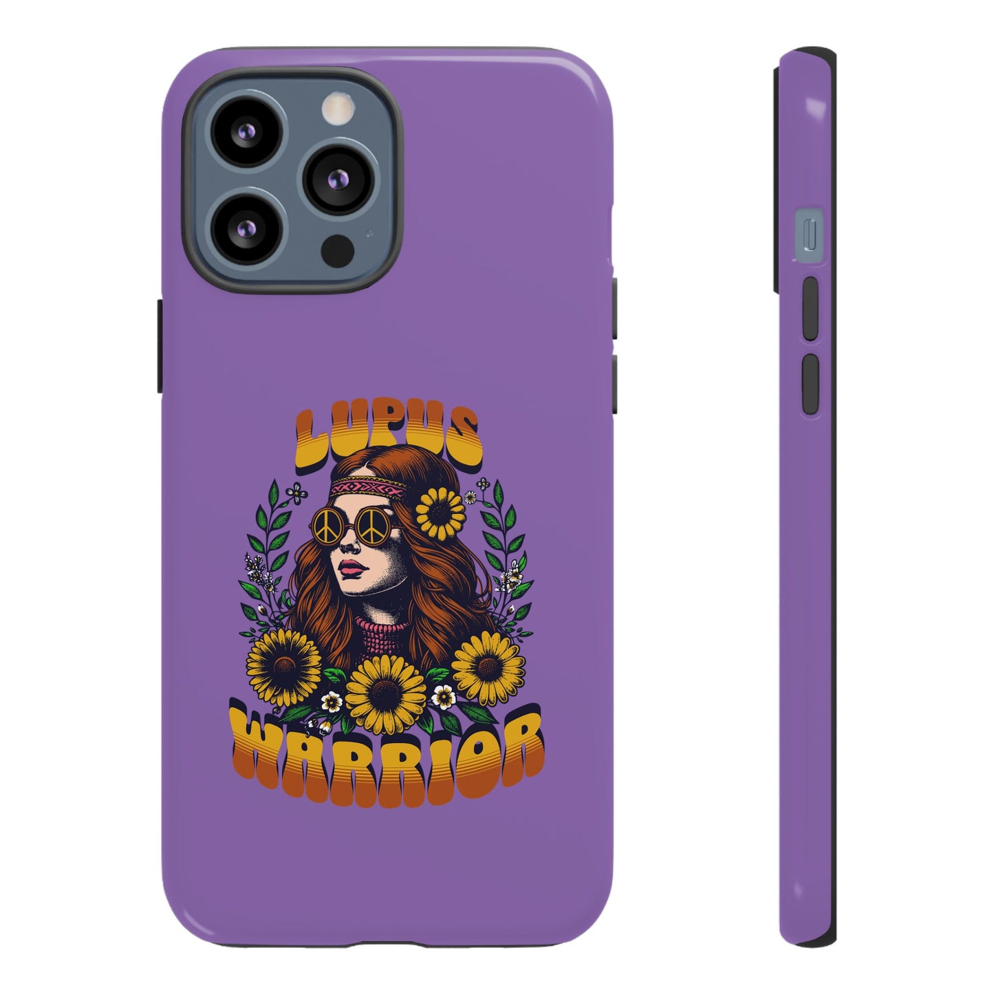 Lupus Warrior Phone Case - Stylish Purple Floral Design for Advocates