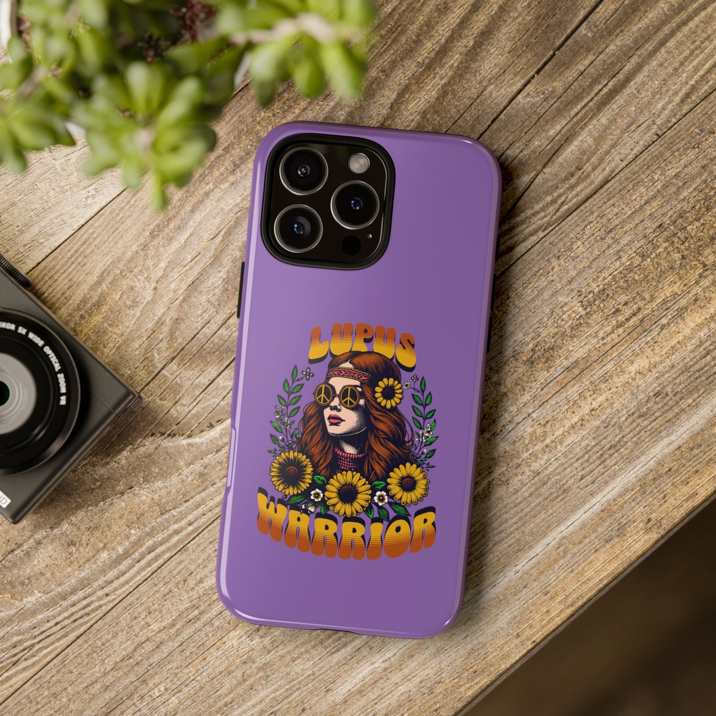 Lupus Warrior Phone Case - Stylish Purple Floral Design for Advocates