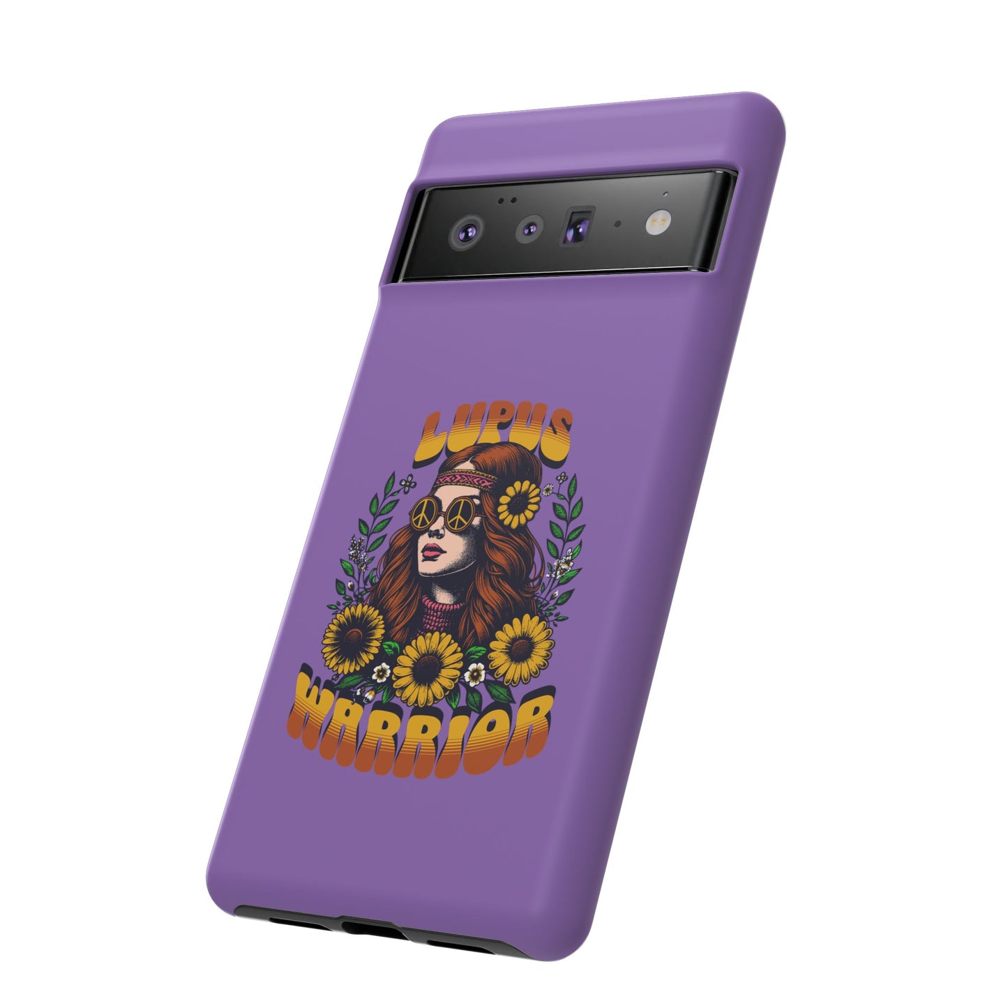 Lupus Warrior Phone Case - Stylish Purple Floral Design for Advocates