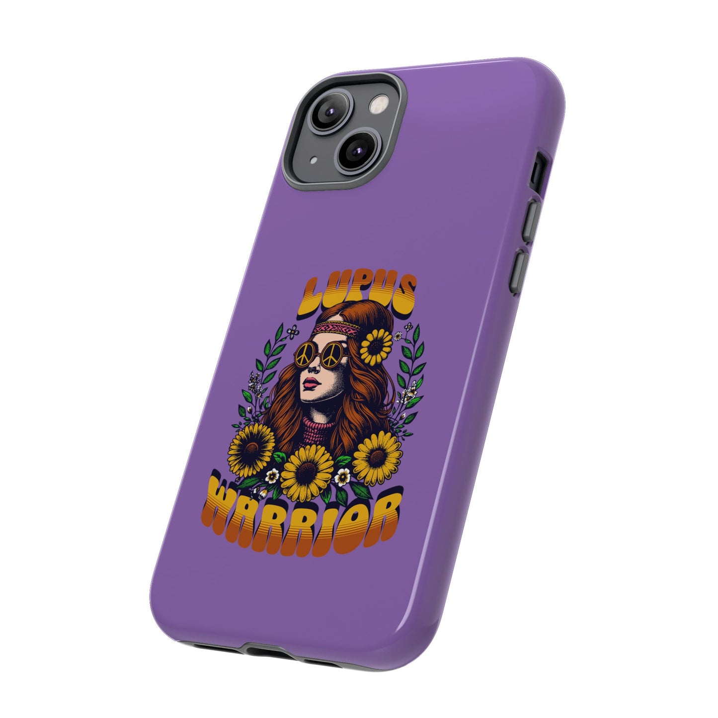 Lupus Warrior Phone Case - Stylish Purple Floral Design for Advocates