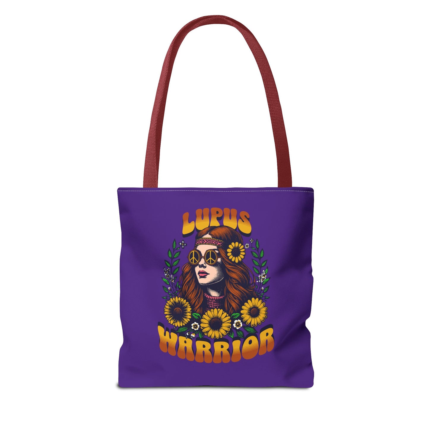 Lupus Warrior Tote Bag - Empowering Floral Design for Awareness and Support
