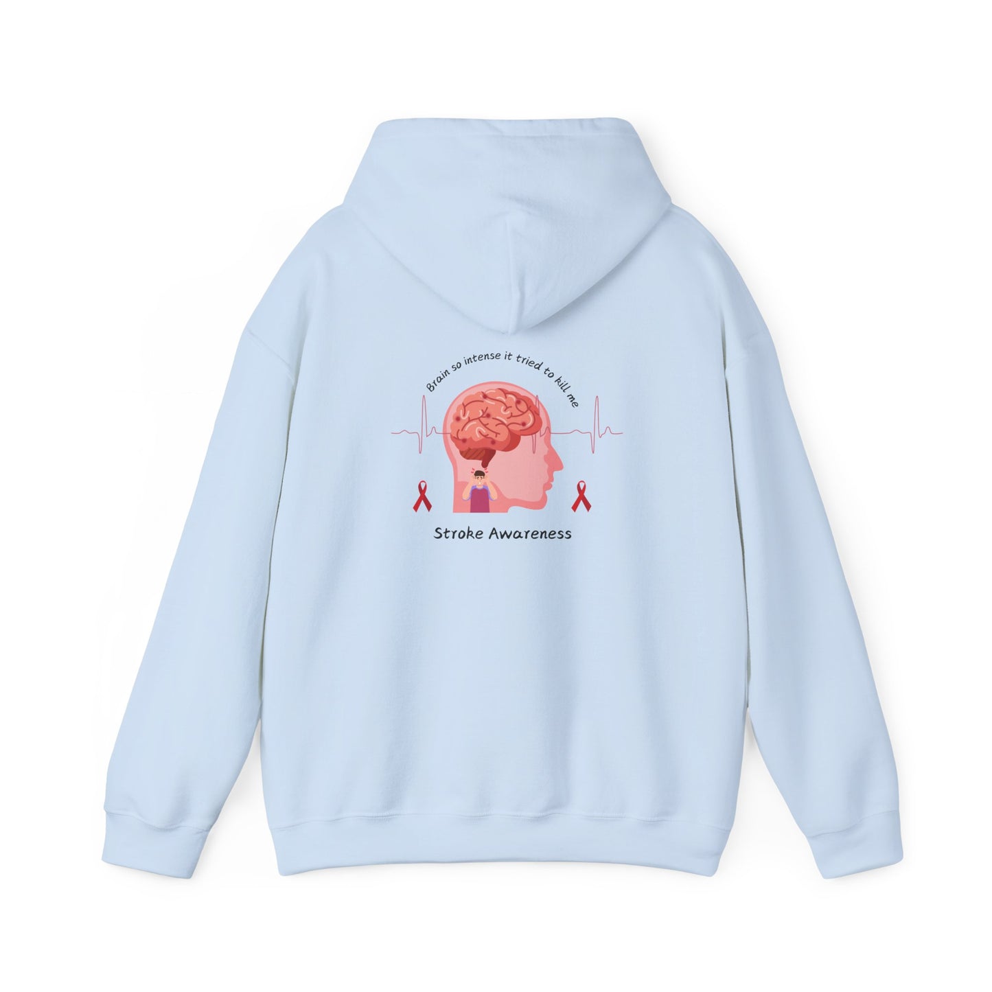 Stroke Awareness Unisex Heavy Hooded Sweatshirt