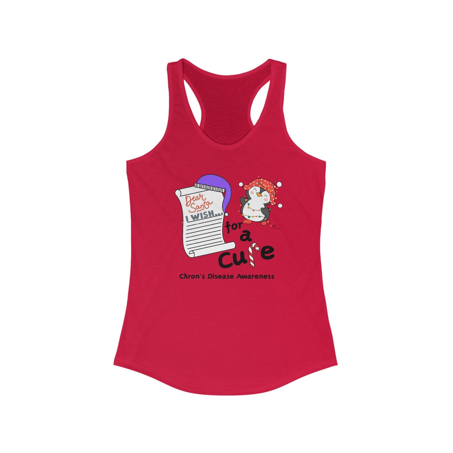 Women's Ideal Racerback Tank, Chron's Disease Awareness, Holiday Gift Ideas