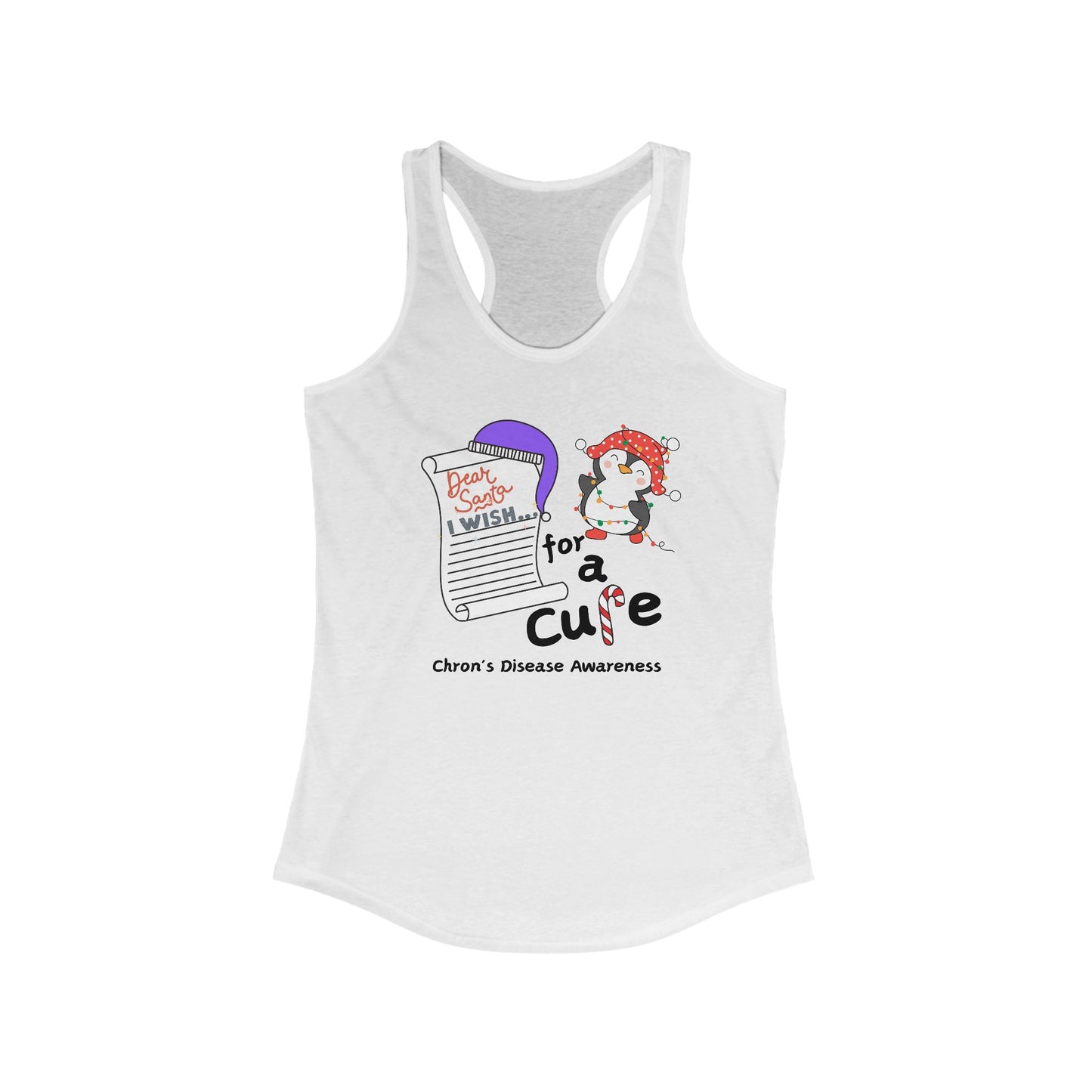 Women's Ideal Racerback Tank, Chron's Disease Awareness, Holiday Gift Ideas