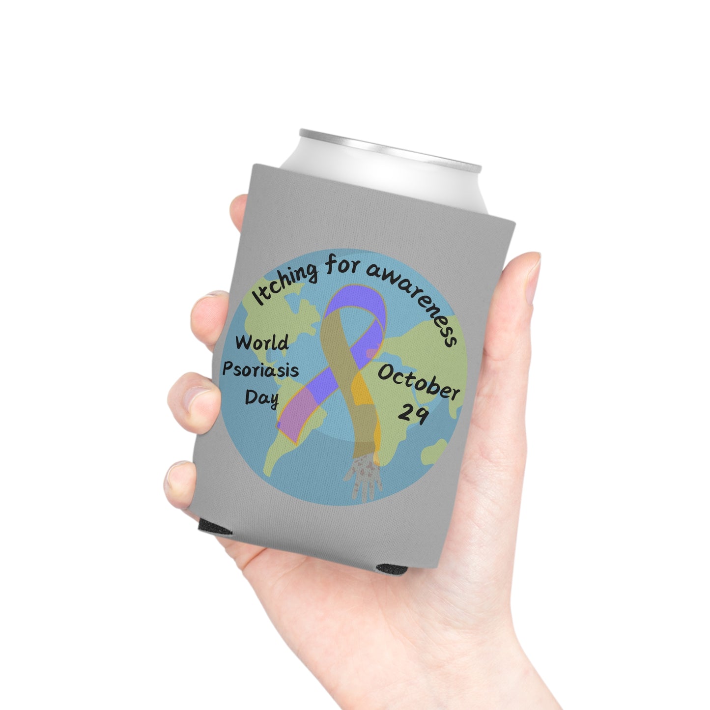 World Psoriasis Day Psoriasis Awareness Coozie Can Cooler