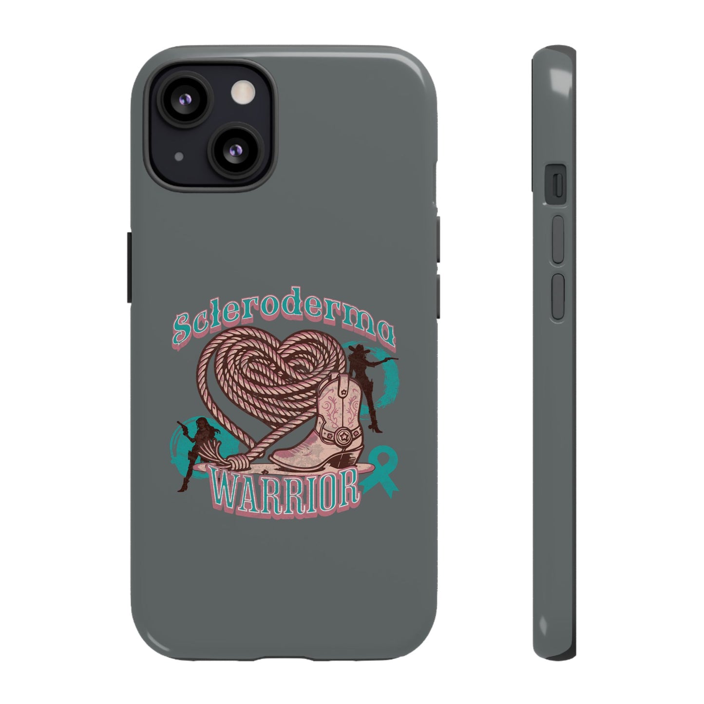 Scleroderma warrior phone case, iPhone case, valentine rodeo themed