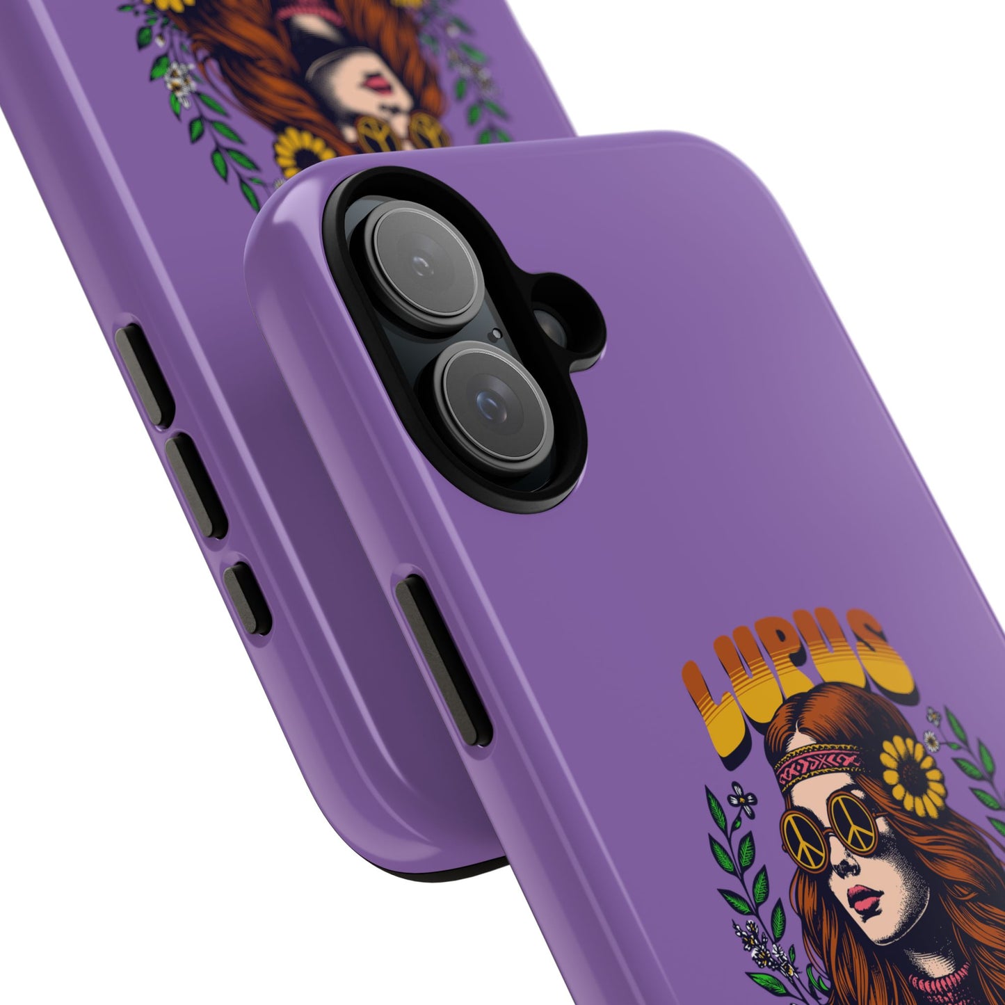 Lupus Warrior Phone Case - Stylish Purple Floral Design for Advocates
