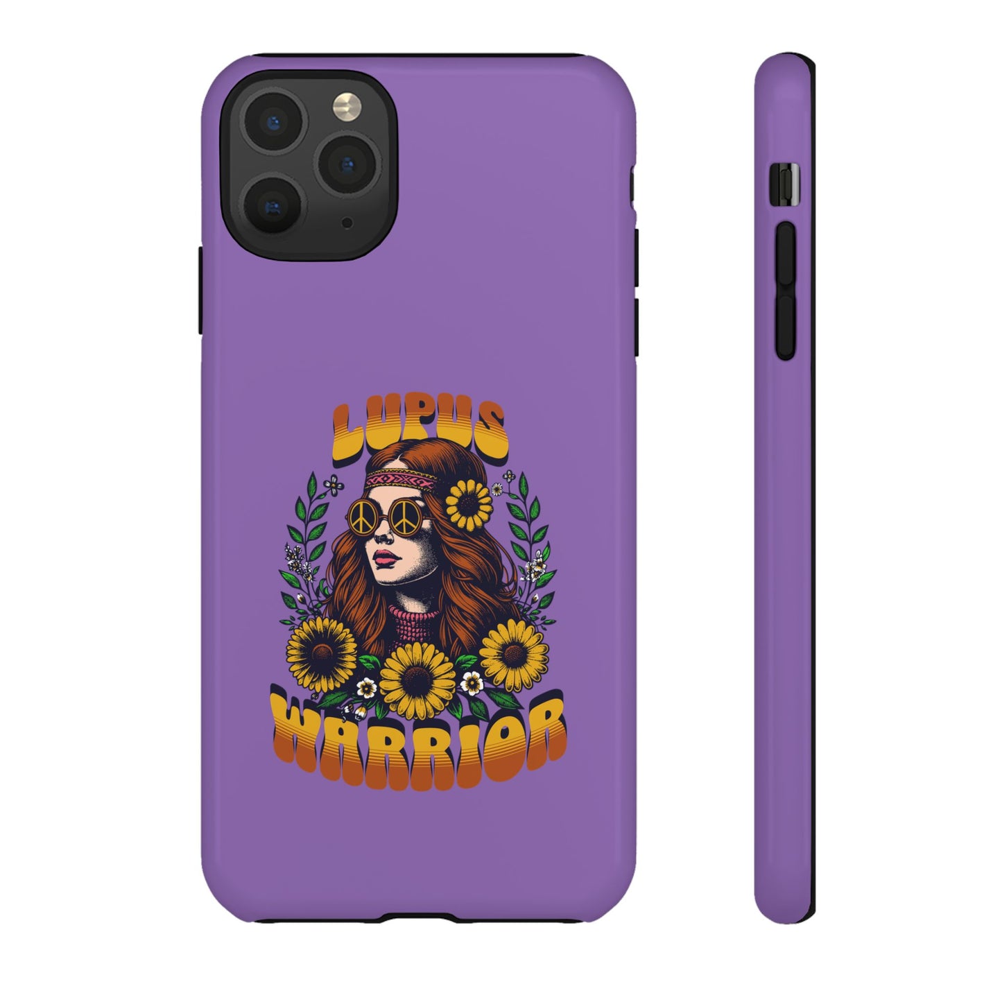 Lupus Warrior Phone Case - Stylish Purple Floral Design for Advocates