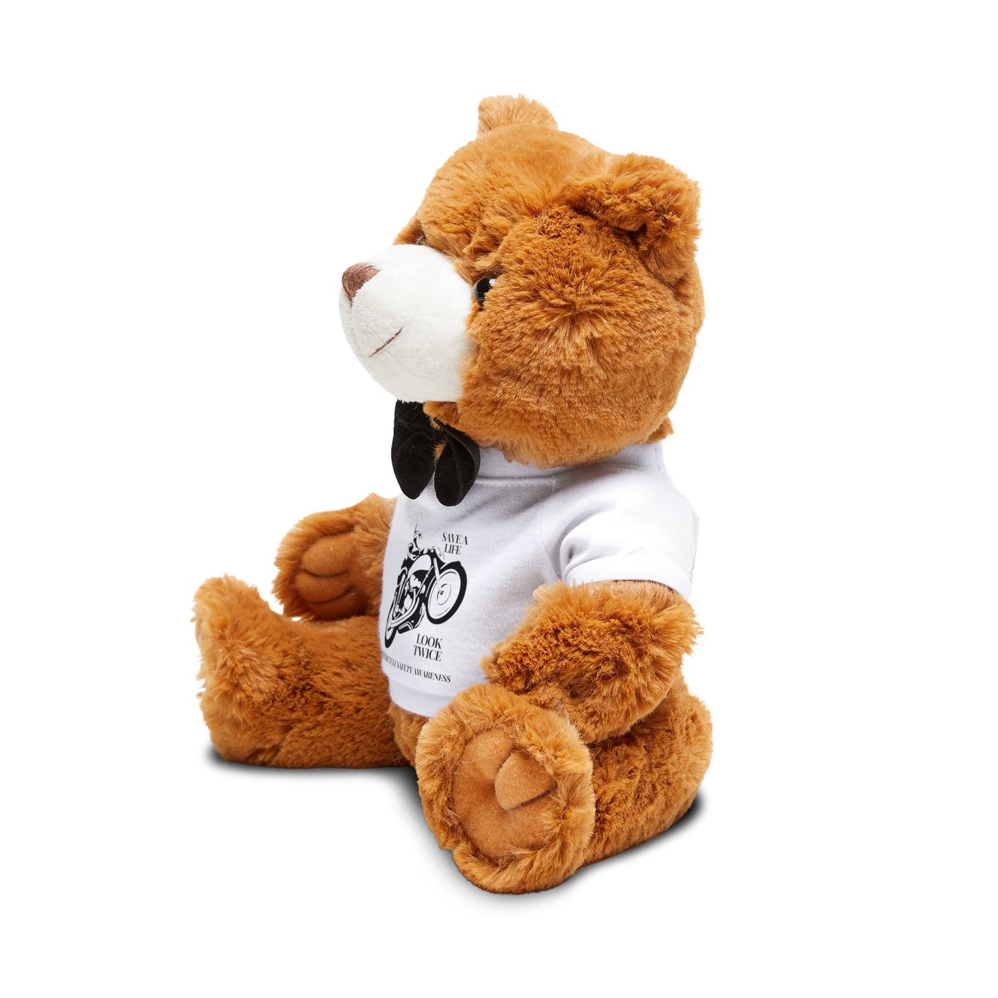 Motorcycle Safety Awareness Teddy Bear with T-Shirt