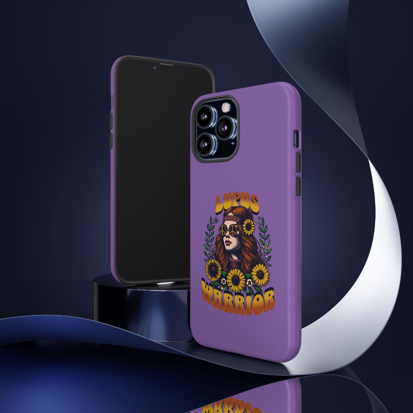 Lupus Warrior Phone Case - Stylish Purple Floral Design for Advocates
