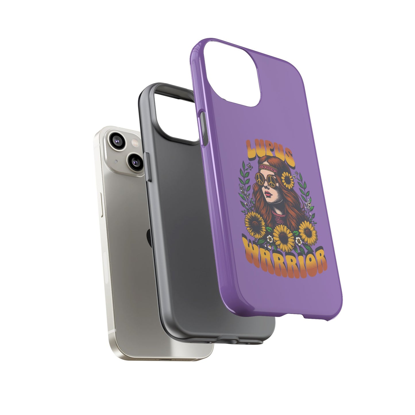 Lupus Warrior Phone Case - Stylish Purple Floral Design for Advocates