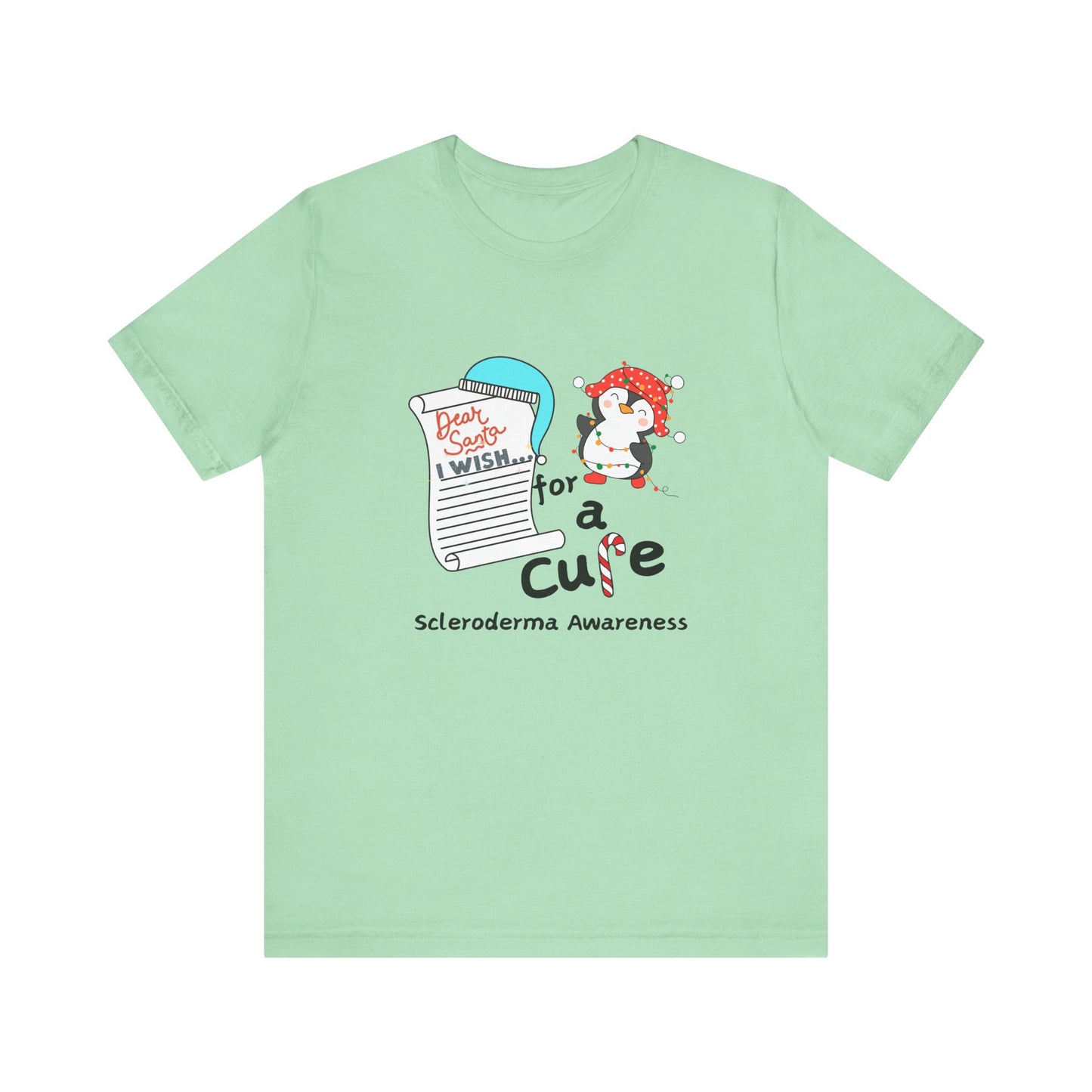 Unisex Jersey Short Sleeve Tee Scleroderma Awareness Holiday Shirt
