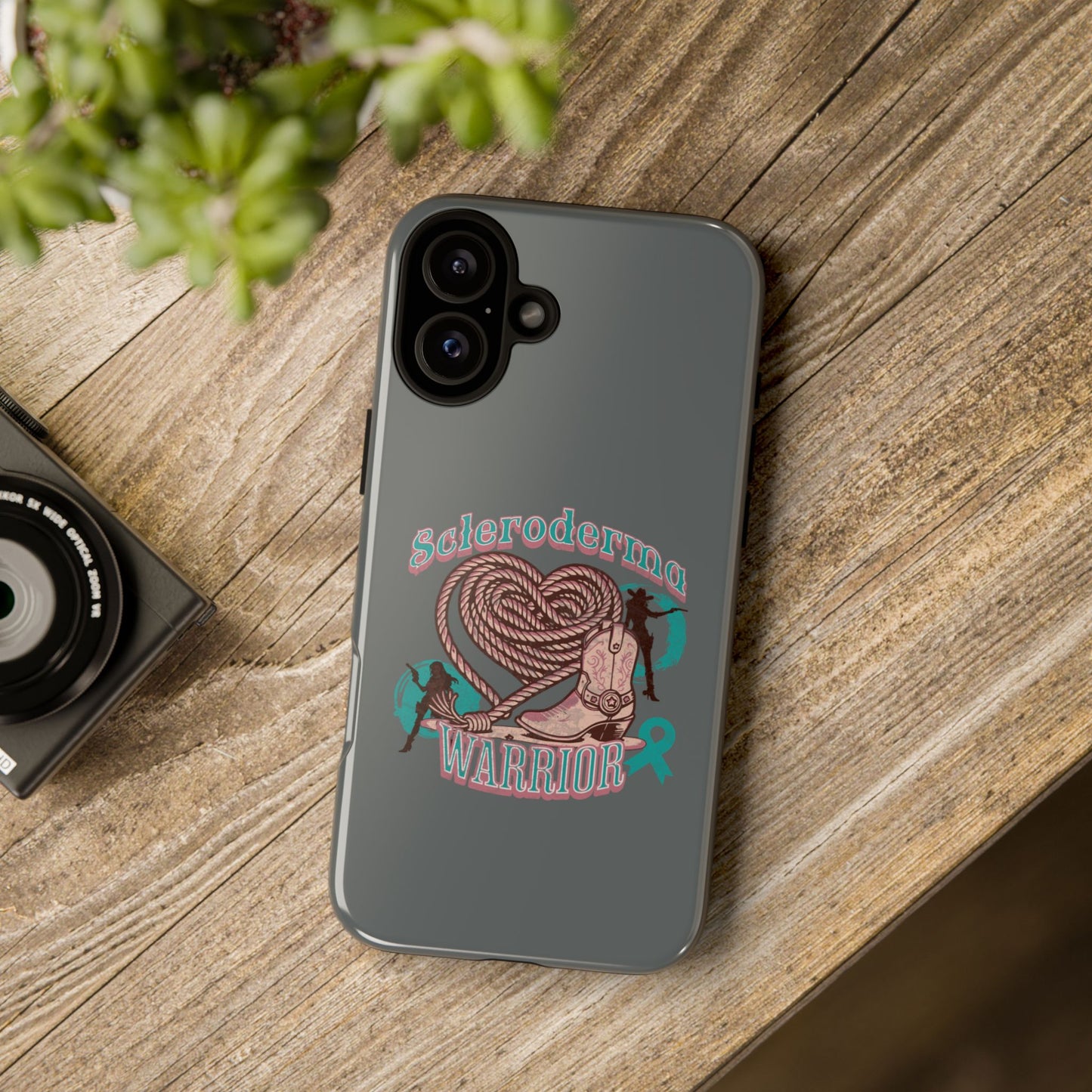 Scleroderma warrior phone case, iPhone case, valentine rodeo themed