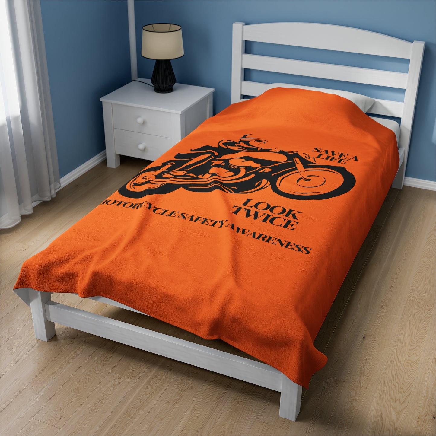 Motorcycle Safety Awareness Plush Blanket