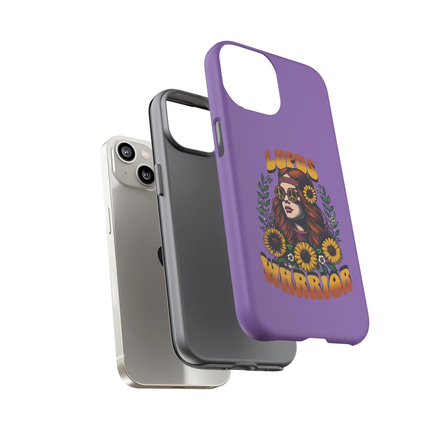Lupus Warrior Phone Case - Stylish Purple Floral Design for Advocates