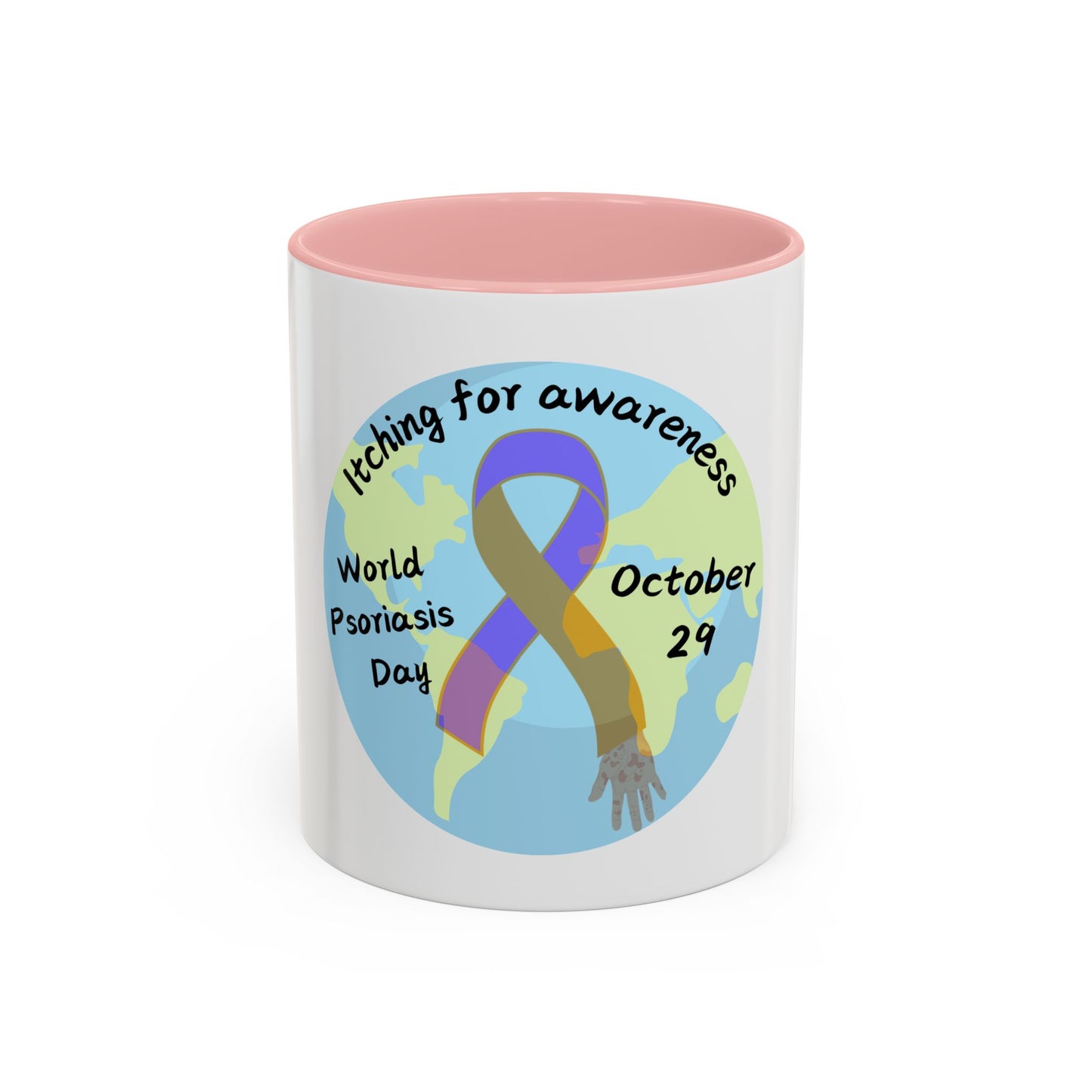 World Psoriasis Day Psoriasis Awareness Accent Coffee Mug (11, 15oz)
