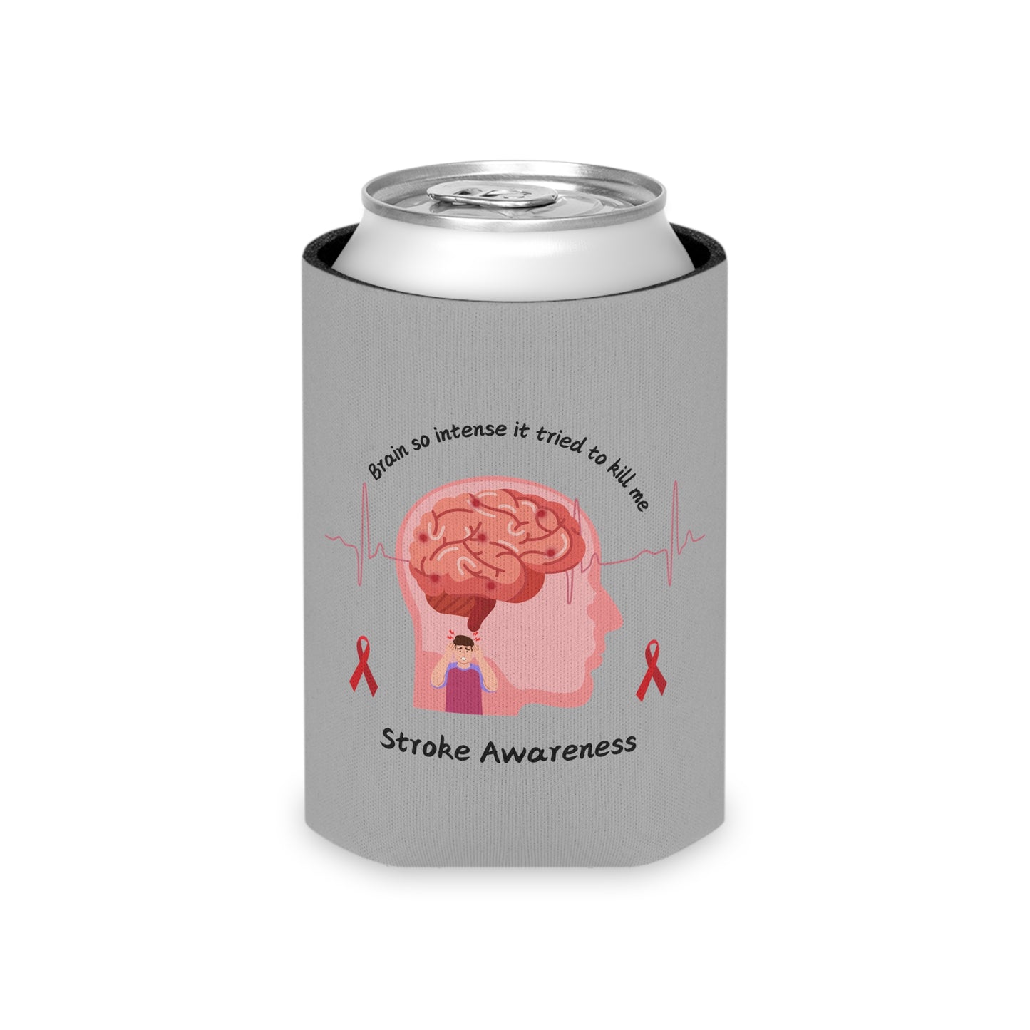Stroke Awareness Coozie Can Cooler