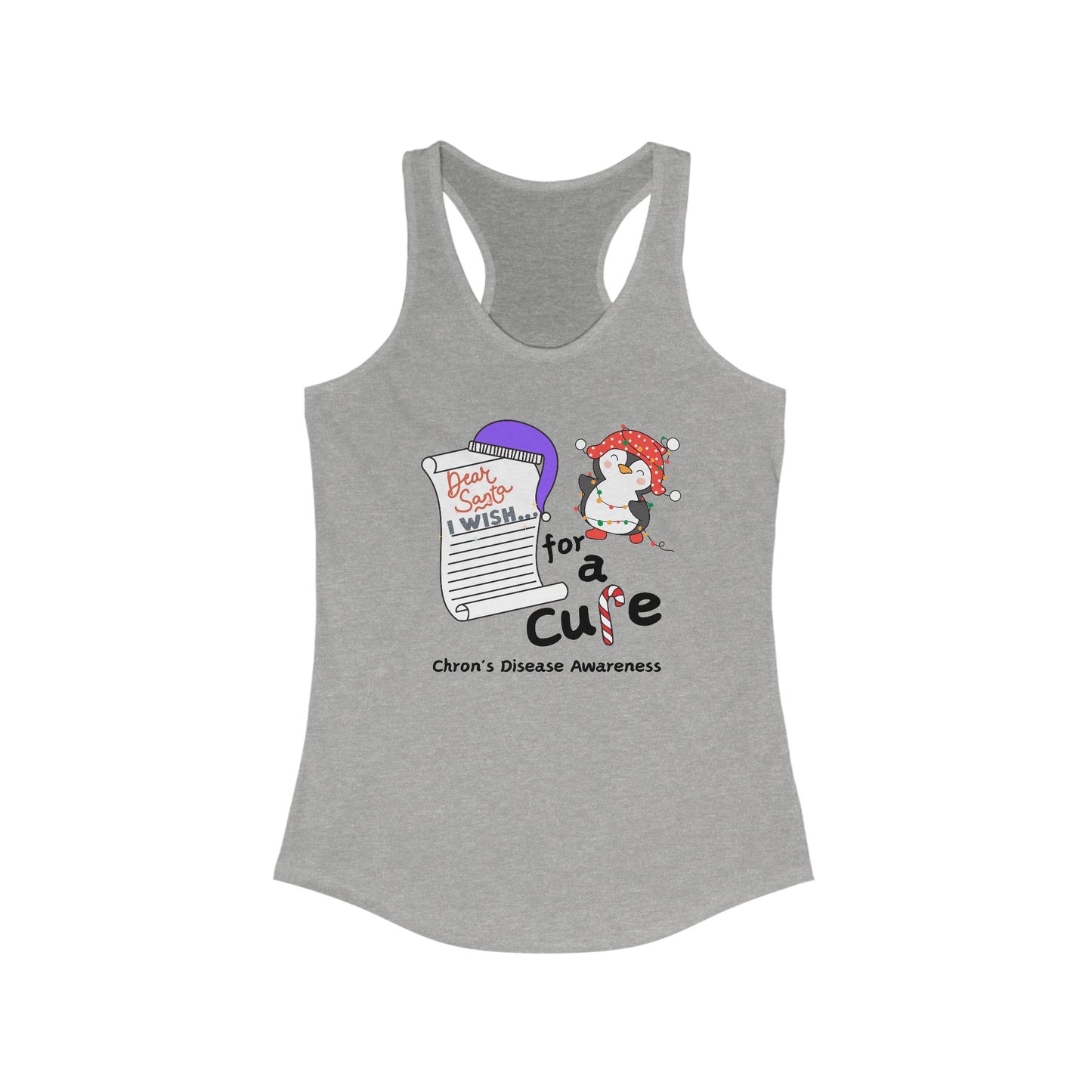 Women's Ideal Racerback Tank, Chron's Disease Awareness, Holiday Gift Ideas