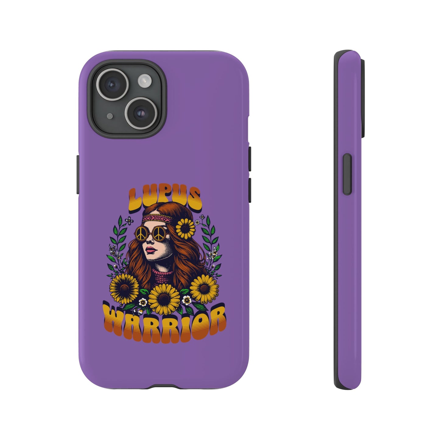 Lupus Warrior Phone Case - Stylish Purple Floral Design for Advocates