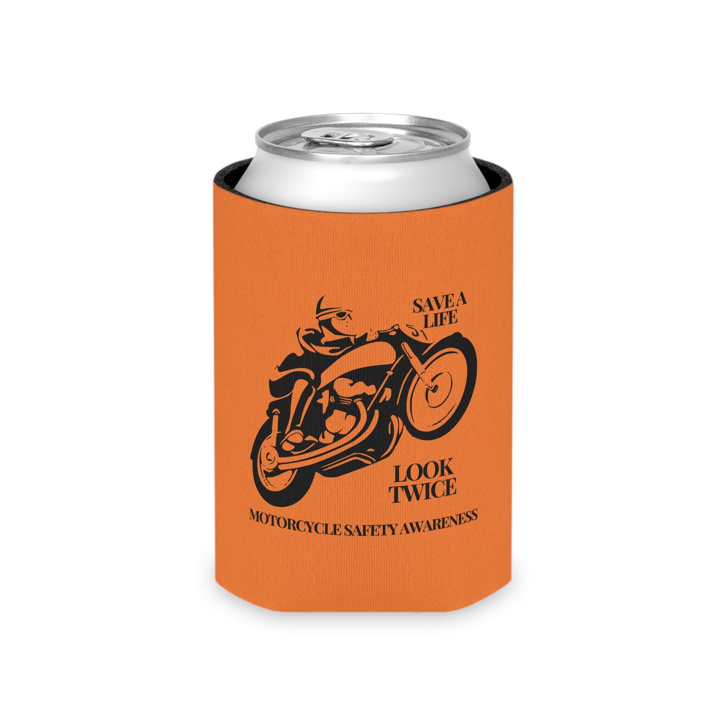 Motorcycle Safety Awareness Coozie Can Cooler