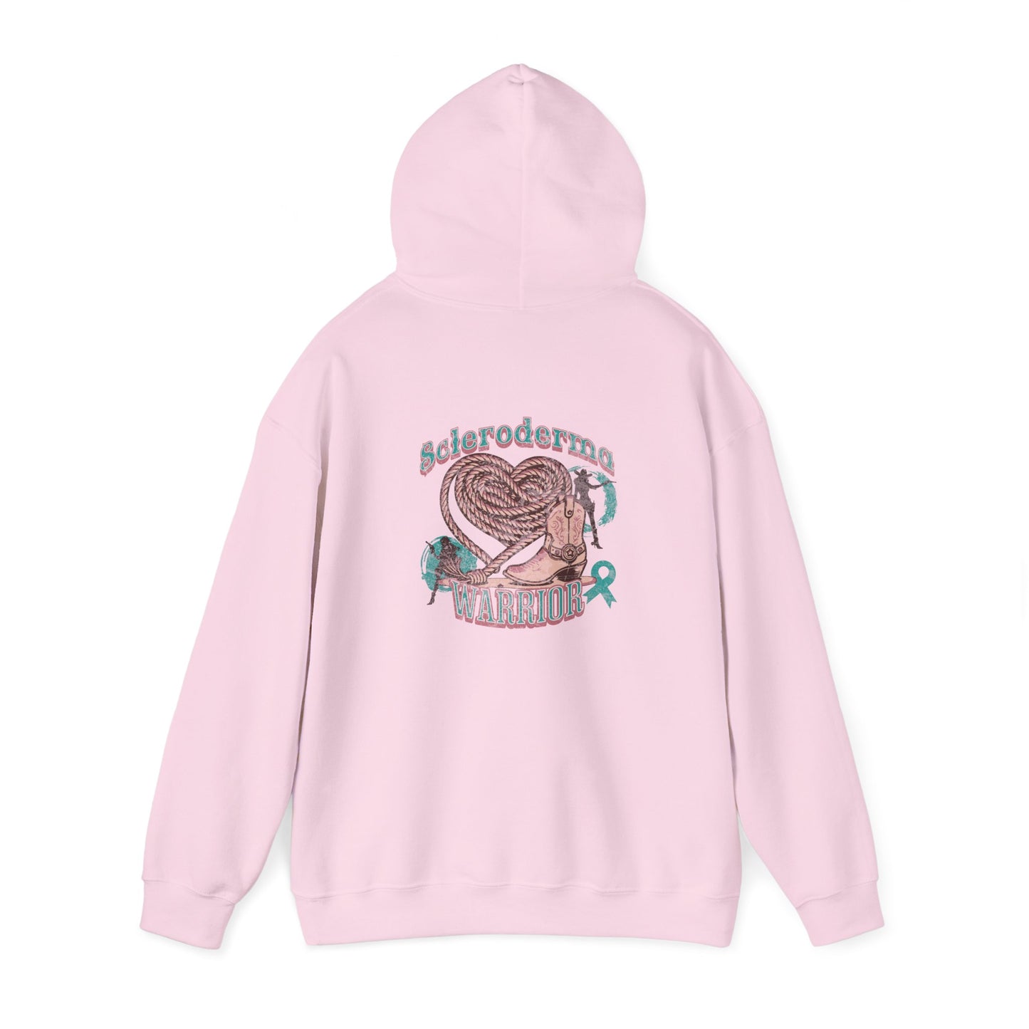 Scleroderma Warrior Western Valentine Hoodie Unisex Heavy Hooded Sweatshirt