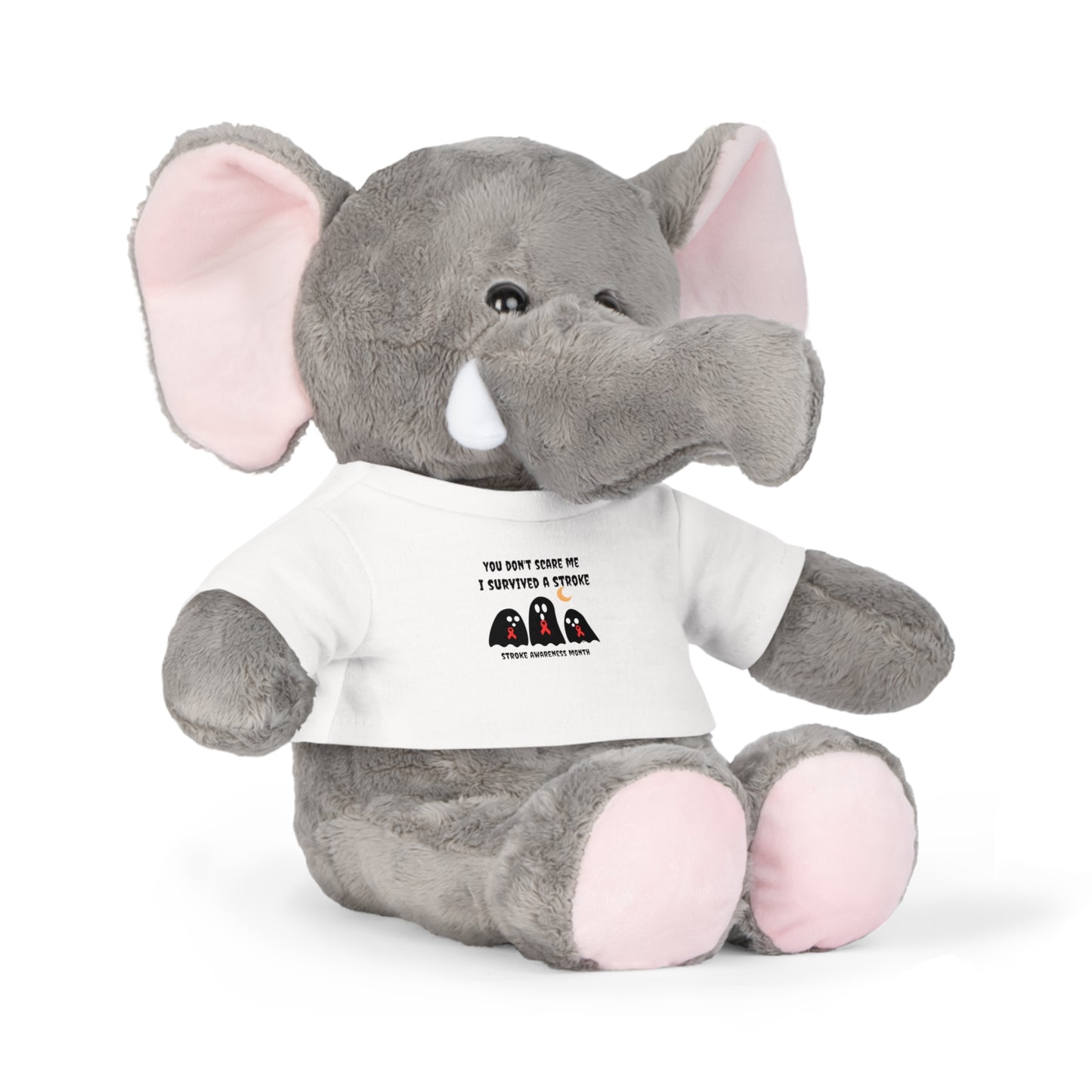 Stroke Awareness Halloween Plush Toy with T-Shirt