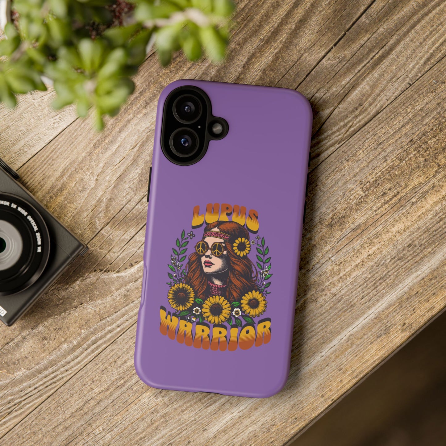 Lupus Warrior Phone Case - Stylish Purple Floral Design for Advocates