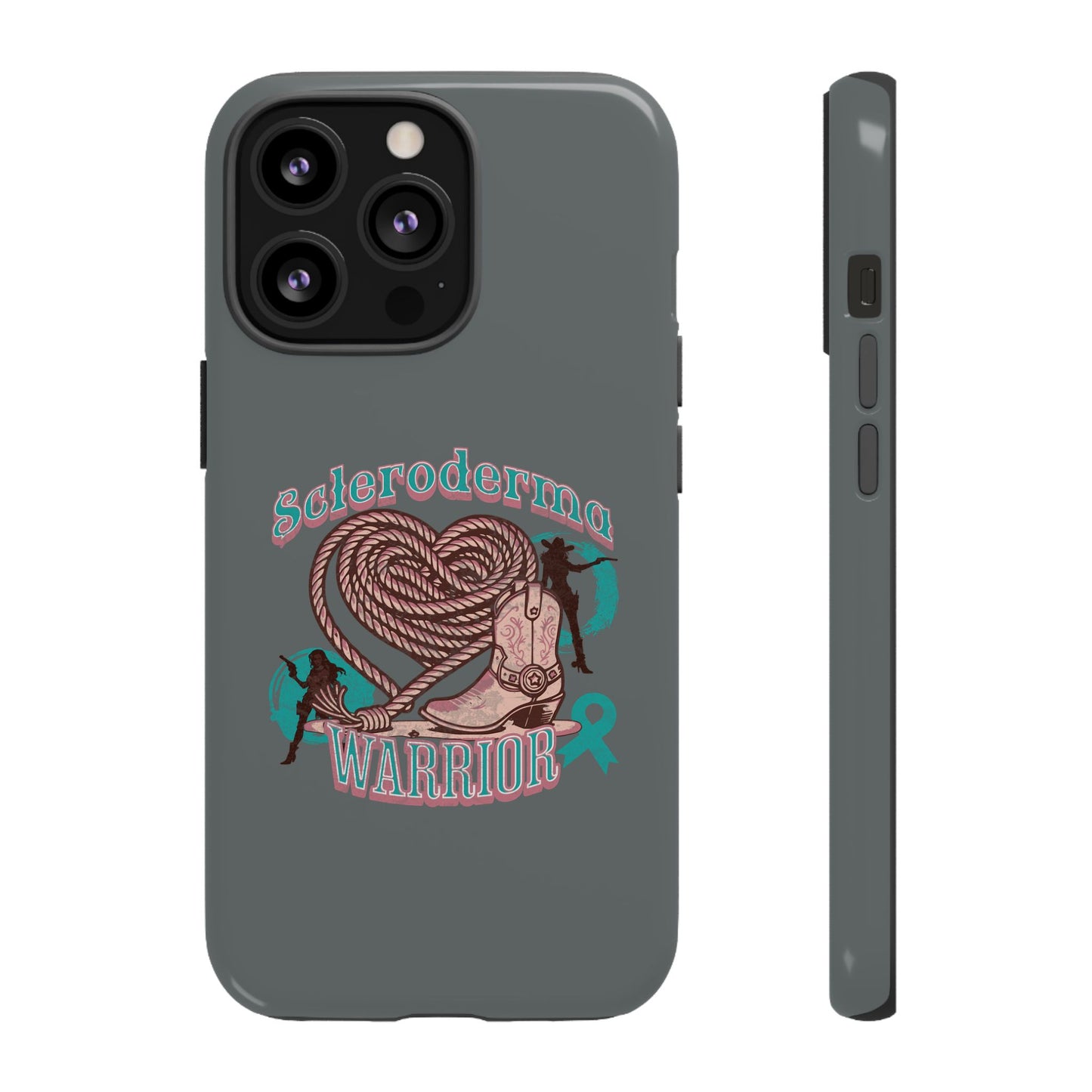 Scleroderma warrior phone case, iPhone case, valentine rodeo themed