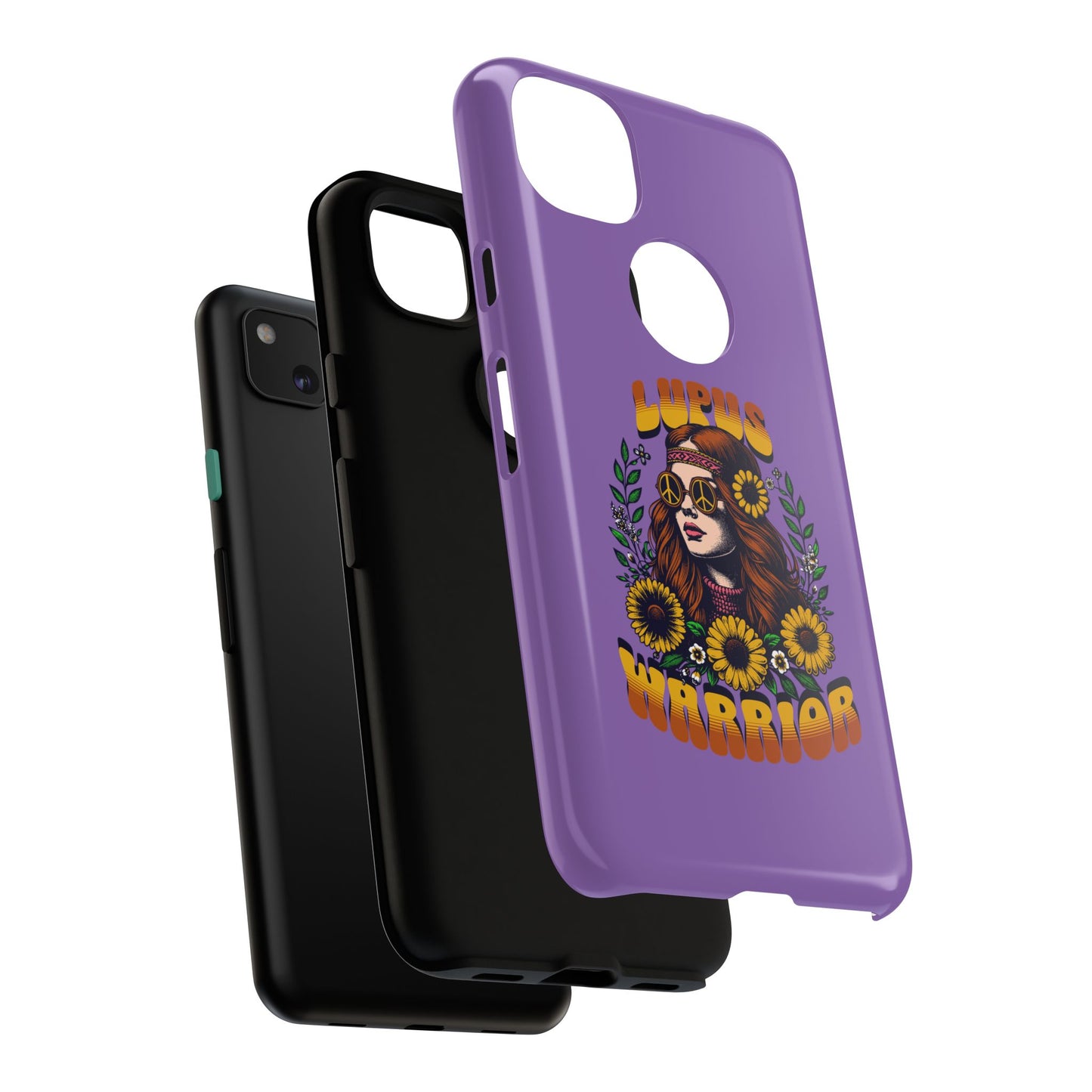 Lupus Warrior Phone Case - Stylish Purple Floral Design for Advocates