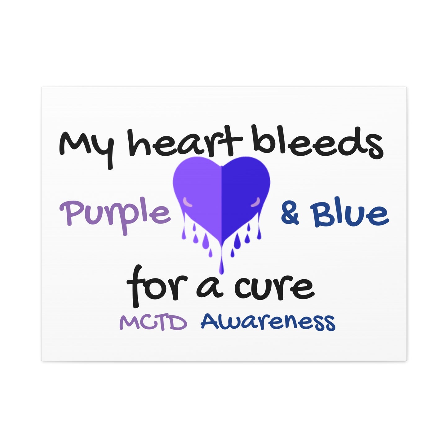 MCTD Awareness Home Decor Matte Canvas, Stretched, 1.25"