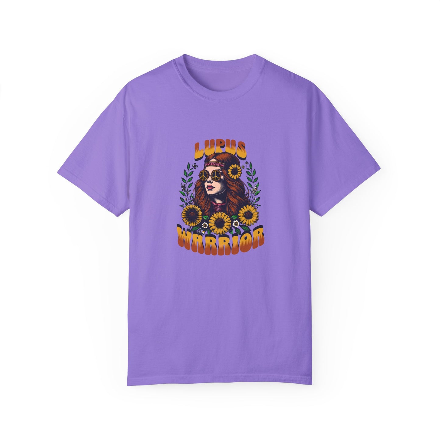 Lupus Warrior Garment-Dyed T-Shirt - Empowering Support for Lupus Awareness