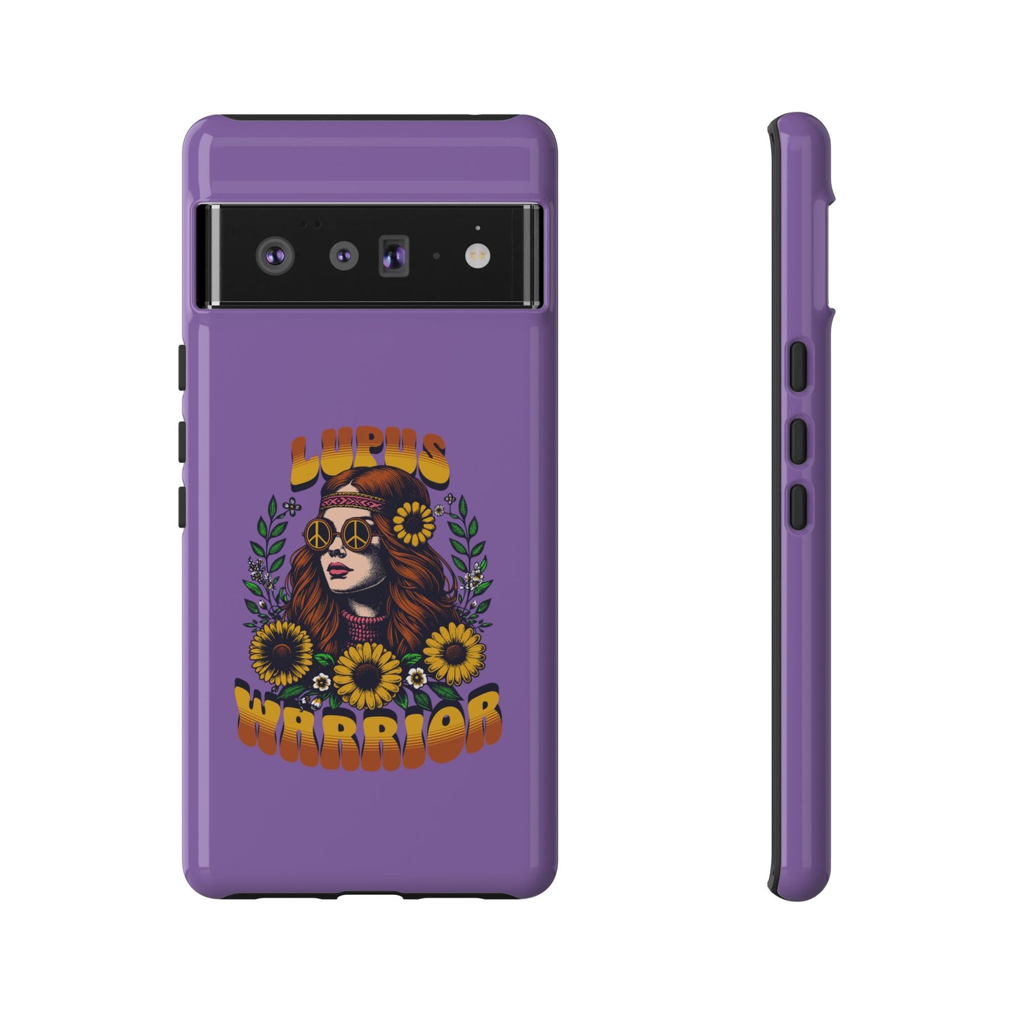 Lupus Warrior Phone Case - Stylish Purple Floral Design for Advocates