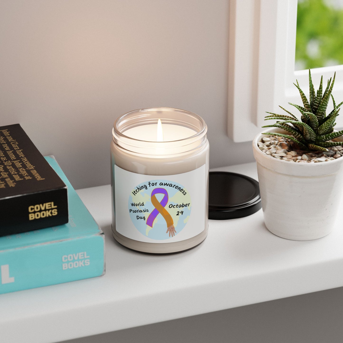 World Psoriasis Day Scented Soy Candle, 9oz