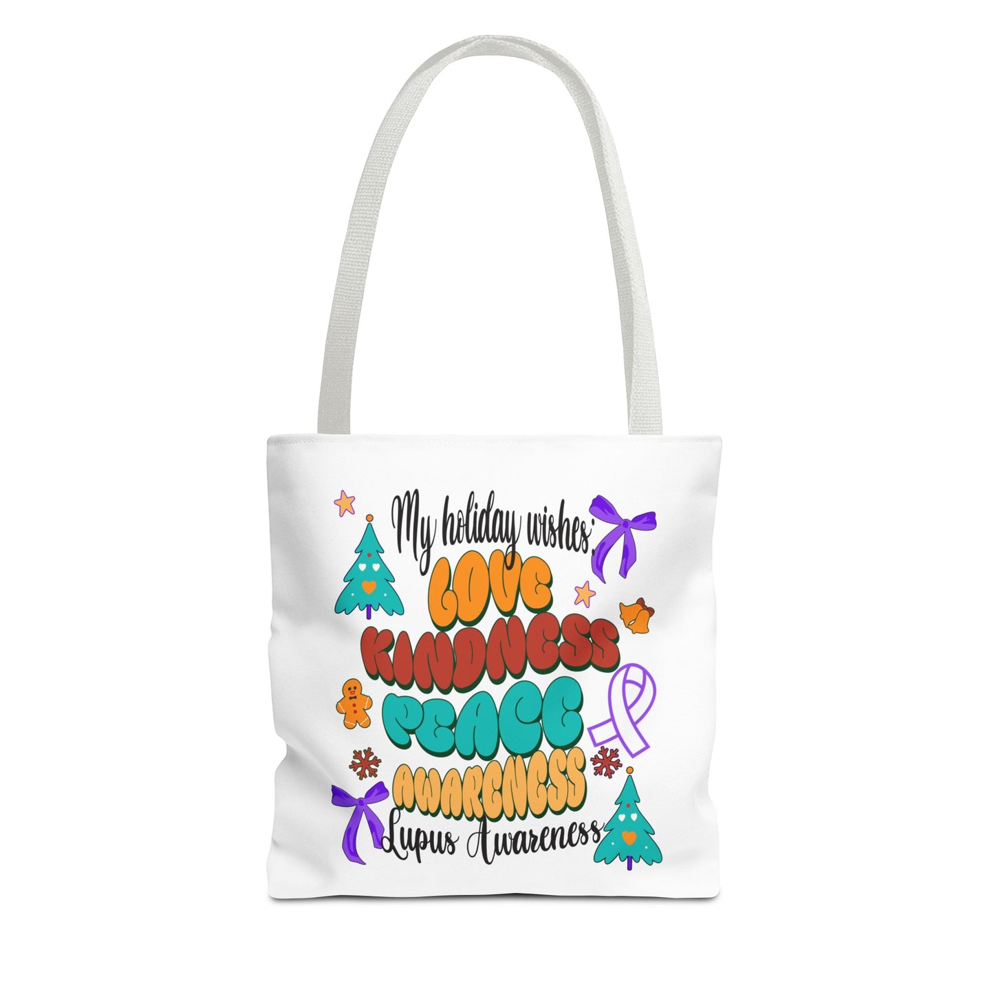 Lupus Awareness Holiday Wishes Tote Bag