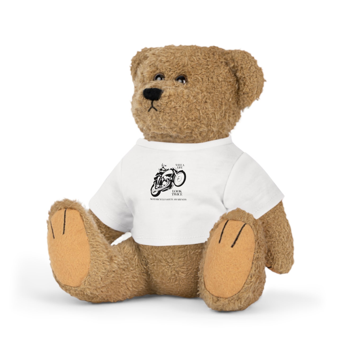 Motorcycle Safety Awareness Plush Toy with T-Shirt