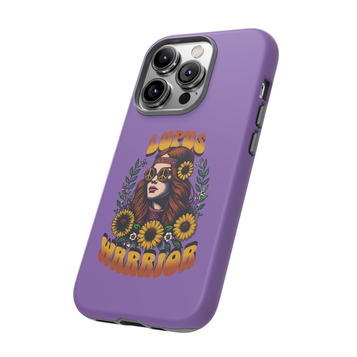 Lupus Warrior Phone Case - Stylish Purple Floral Design for Advocates