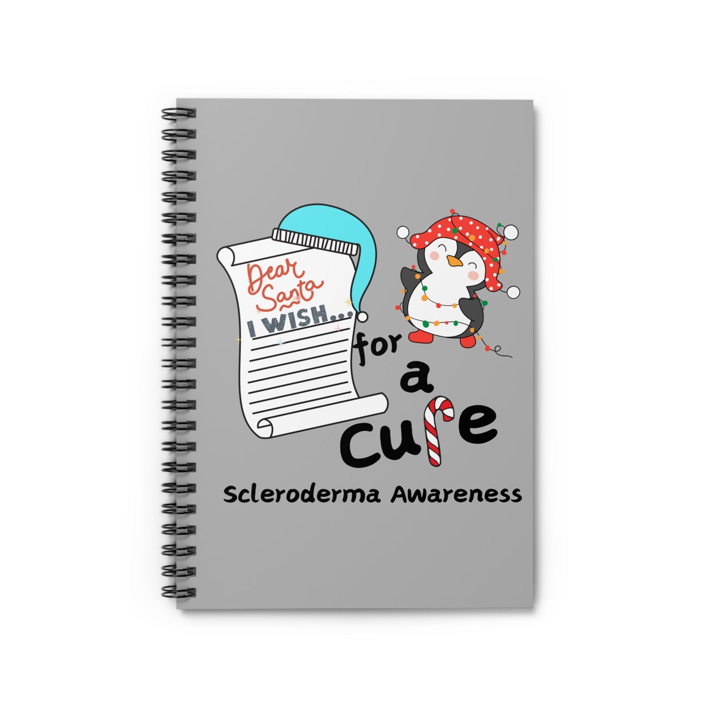 Spiral Notebook - Ruled Line Scleroderma Awareness Journal, Holiday Gift Idea