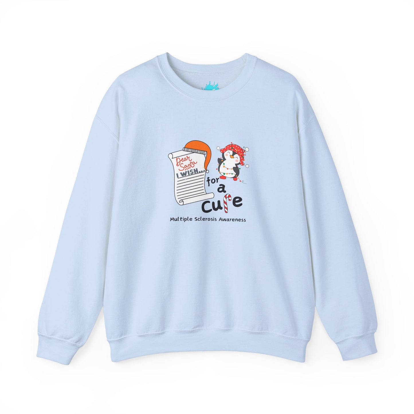 Unisex Multiple Sclerosis Awareness Crewneck Sweatshirt, Holiday Gift Ideas