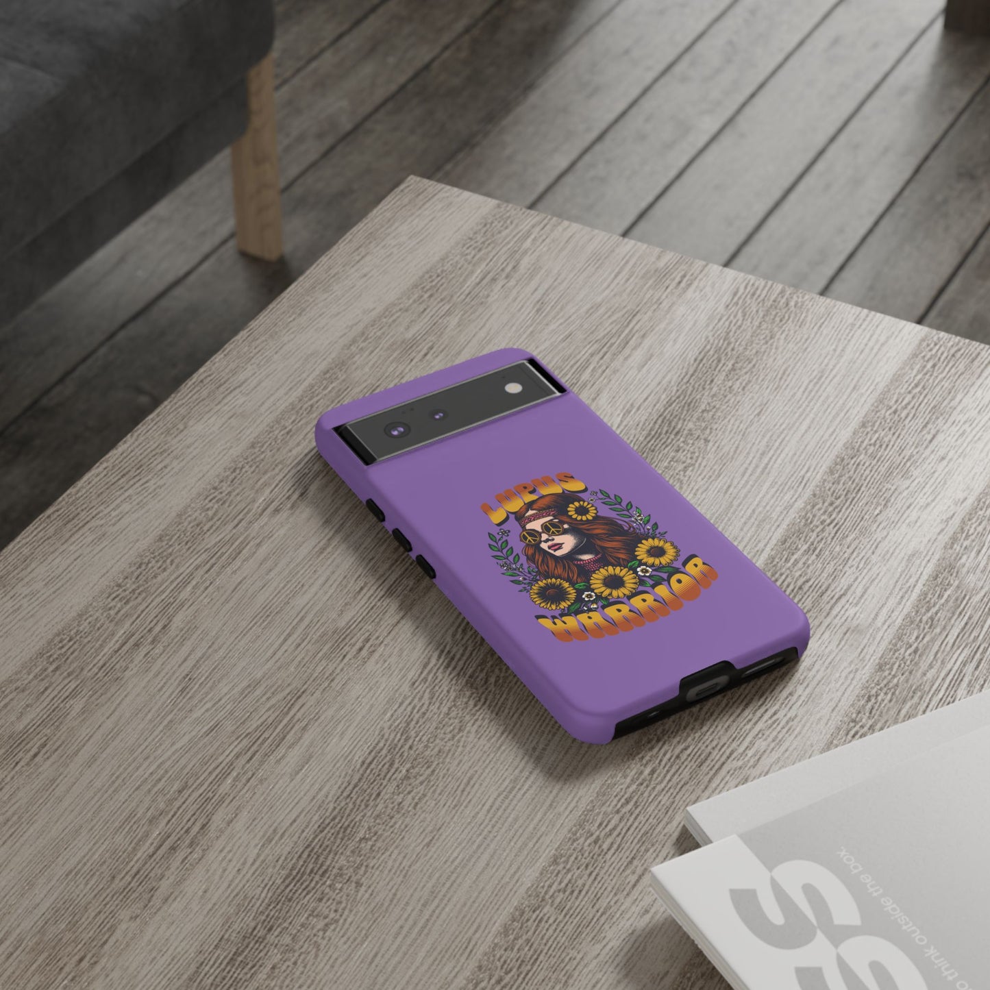 Lupus Warrior Phone Case - Stylish Purple Floral Design for Advocates