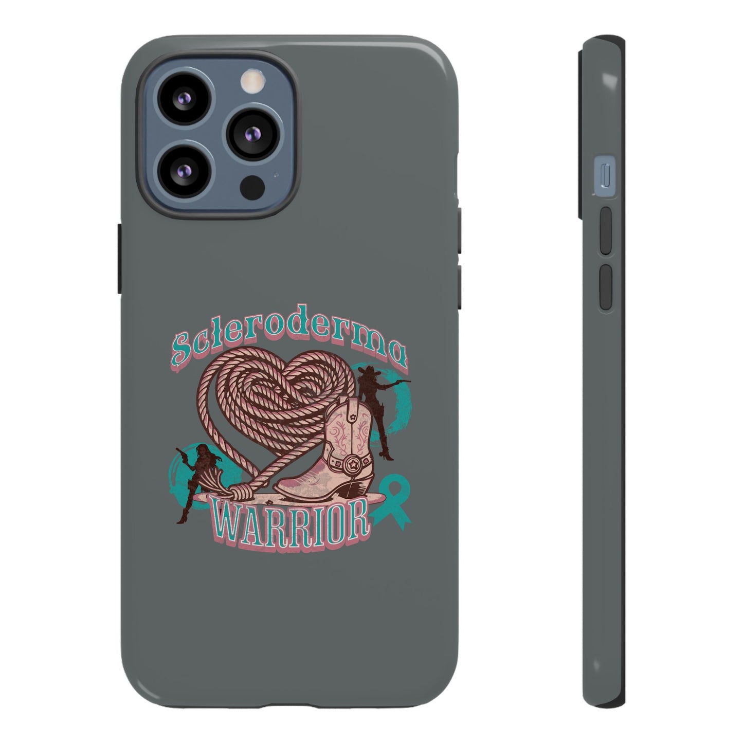 Scleroderma warrior phone case, iPhone case, valentine rodeo themed