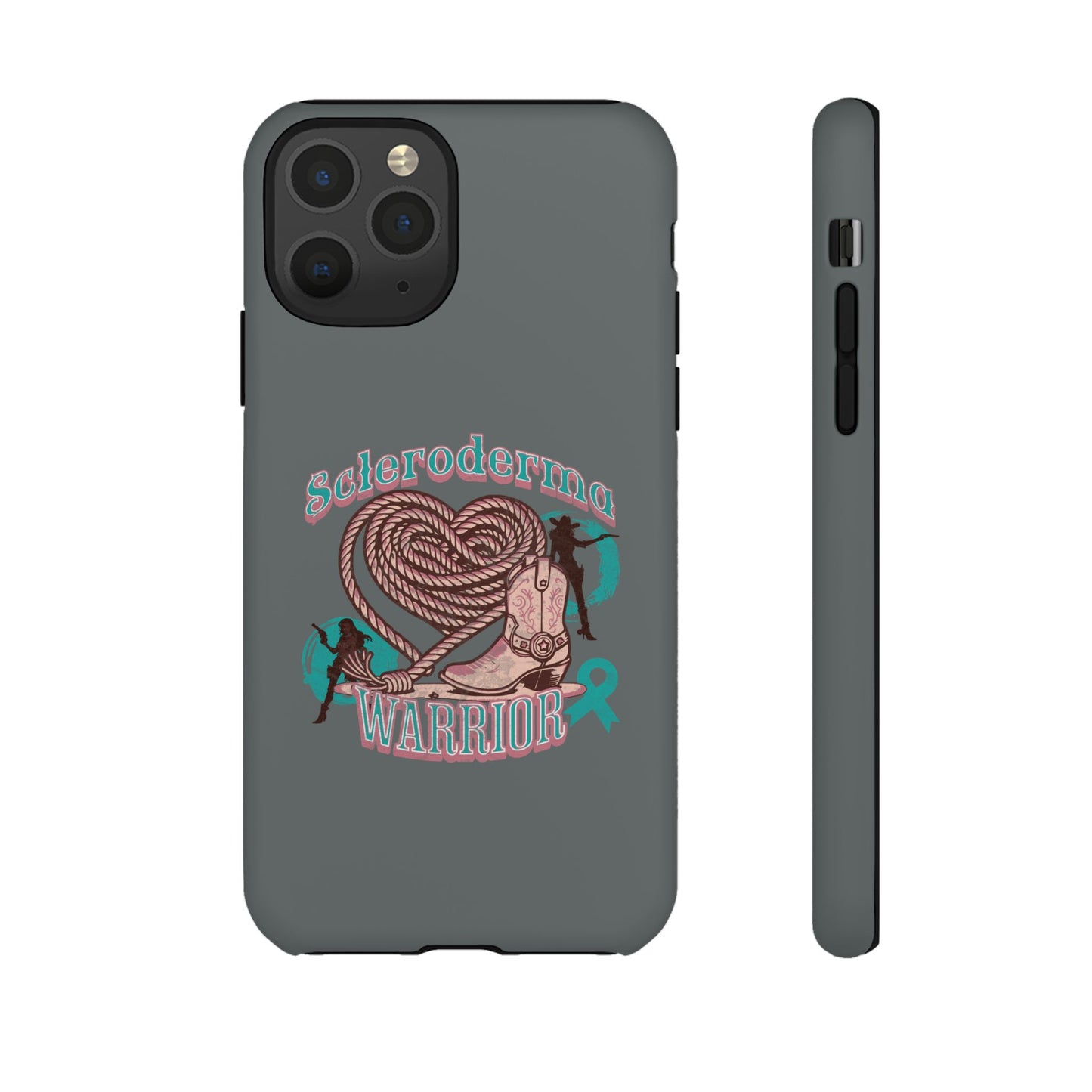 Scleroderma warrior phone case, iPhone case, valentine rodeo themed
