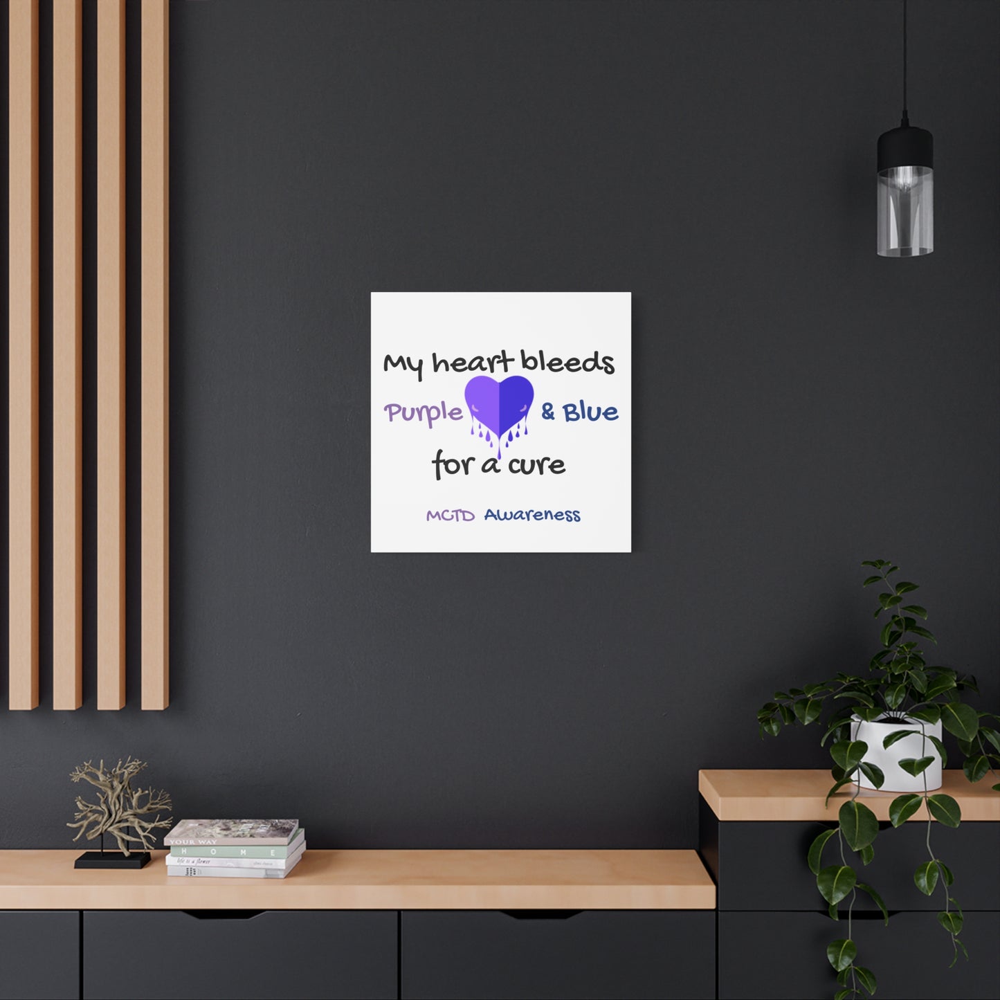 MCTD Awareness Home Decor Matte Canvas, Stretched, 1.25"