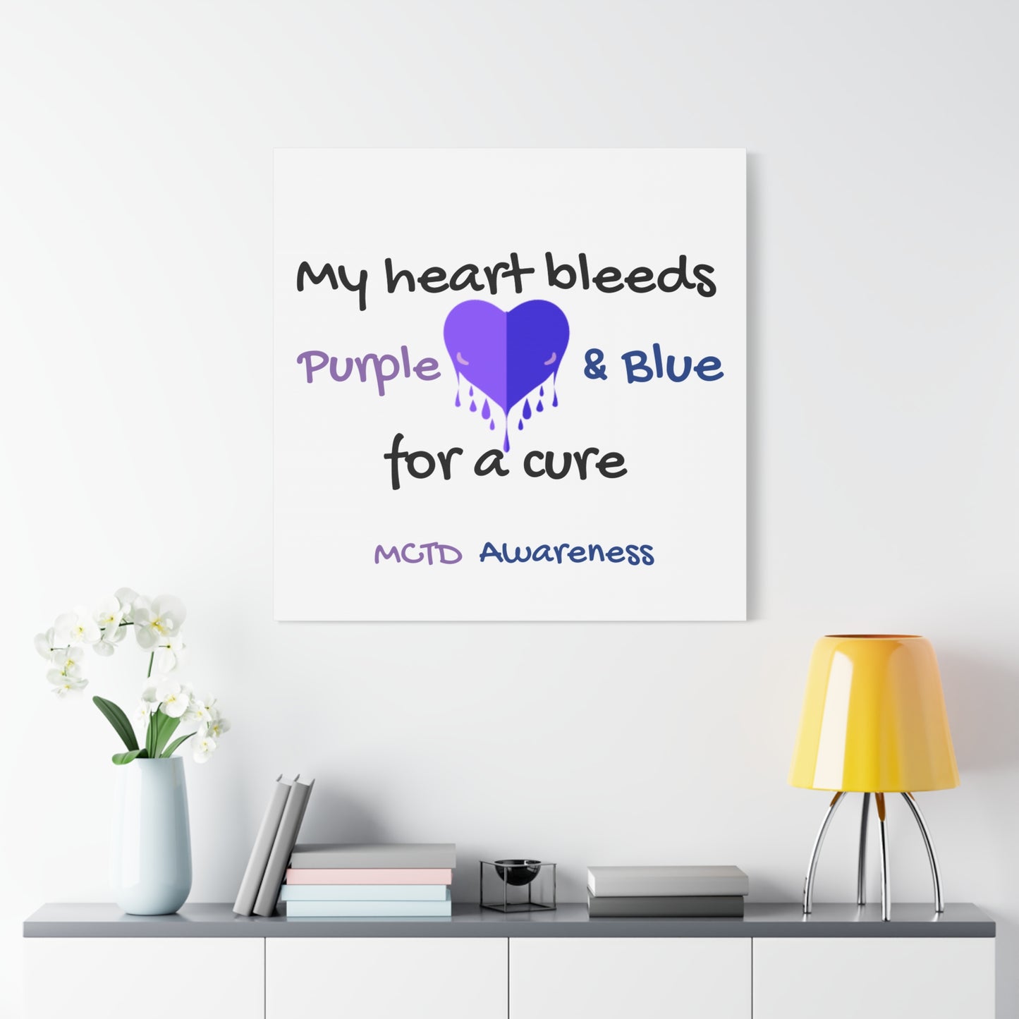 MCTD Awareness Home Decor Matte Canvas, Stretched, 1.25"