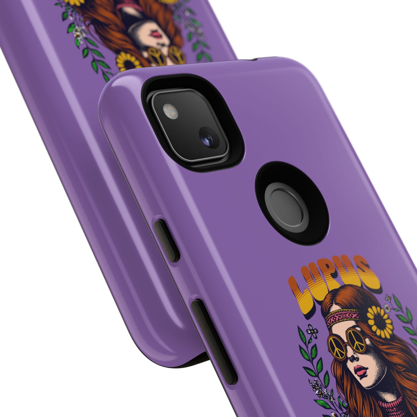 Lupus Warrior Phone Case - Stylish Purple Floral Design for Advocates
