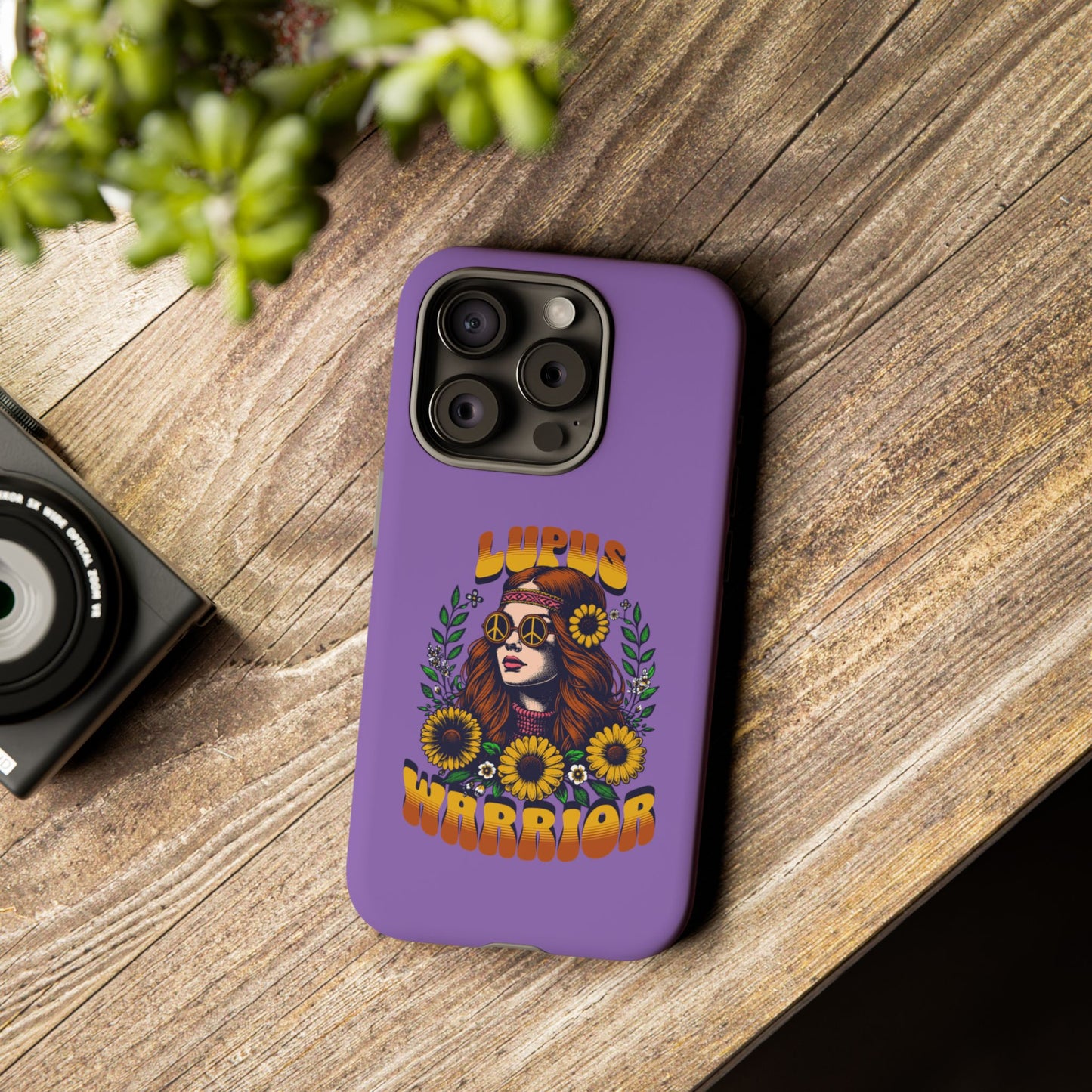 Lupus Warrior Phone Case - Stylish Purple Floral Design for Advocates